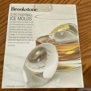 Brookstone 2-Pc Football Ice Molds